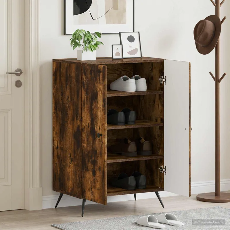 Schuhschrank BREDA 59,5 x 39,5 x 90 cm engineered wood