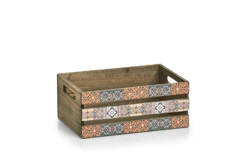 Zeller Present Aufbewahrungskiste Mosaik 32 x 22 x 13.5 cm, multicolour