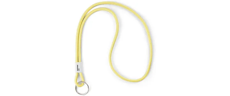 Pantone by Copenhagen Design Key Chain Lang Nylon Hellgelb 48 cm