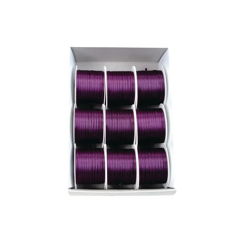 GOLDINA Satinband Doppelsatin-Band 3 mm x 10 m, Mauve