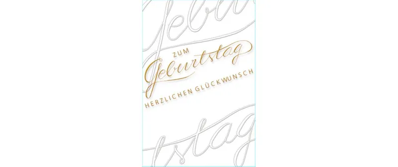 ABC Glückwunschkarte Geburtstag 12.5 x 17.6 cm