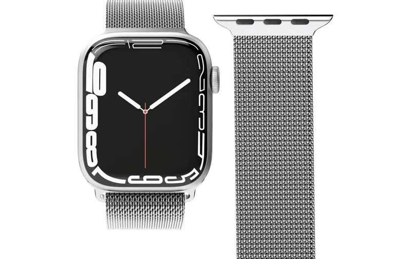 Vonmählen Armband Milanese Loop Apple Watch 44/45/46/49 mm Silver
