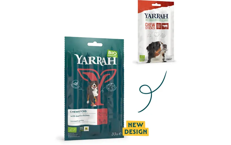 Yarrah Kauartikel Bio Chewsticks Rind & Huhn 33 g