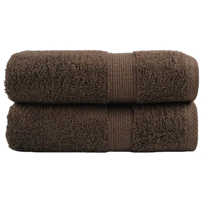 Premium-Waschtücher SOLUND 2 Stk. marrone 30x30 cm 600 g/m²