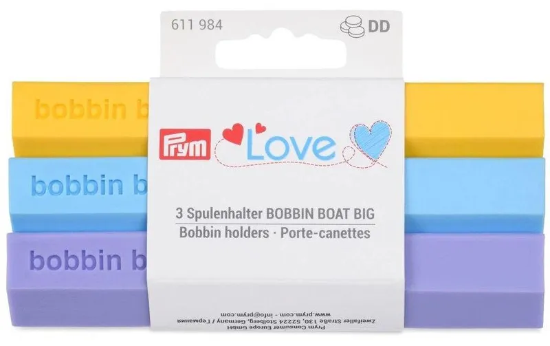 Prym Spulenhalter Jumbo Bobbin Boat, 3 pièces