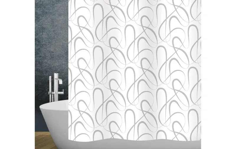 diaqua® Duschvorhang Swing 120 x 200 cm, Silber