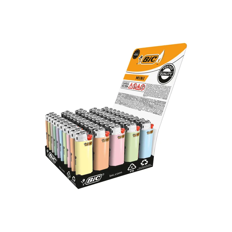 BIC Feuerzeug Mini J25 Pastel Assortiert