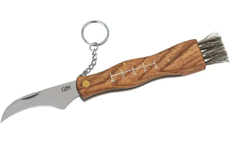Herbertz CJH Pilzmesser mit Bürste & Nylon-Etui