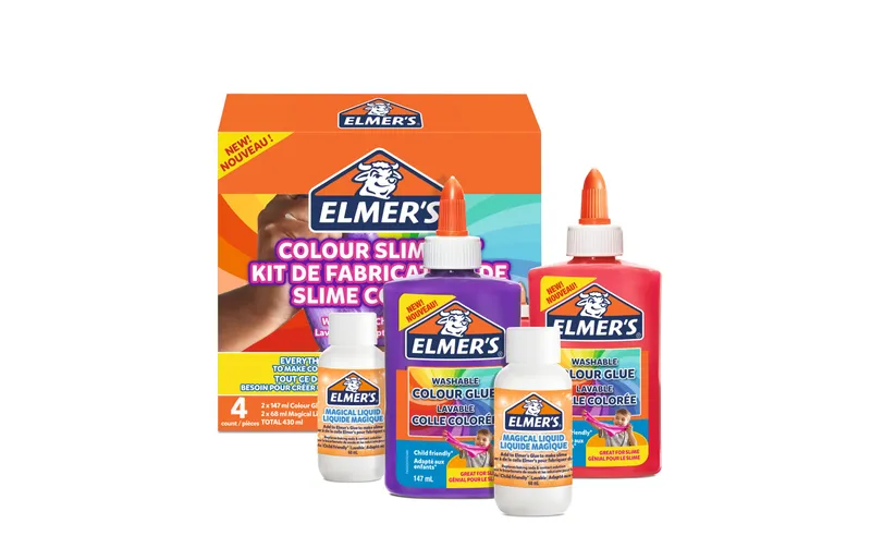 Elmers Bastelkleber Slime Kit Opaque 1 Stück, Pink, Lila