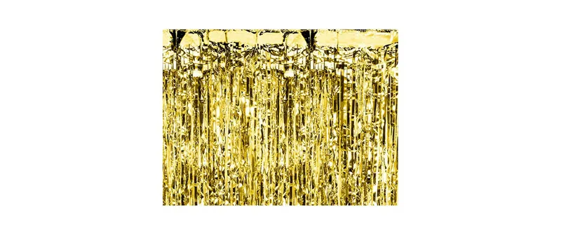 Partydeco Partyaccessoire Vorhang 90 x 250 cm, Gold