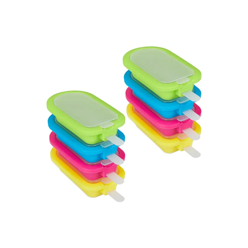 relaxdays Glaceform 8 pezzi, verde/Gelb/Pink
