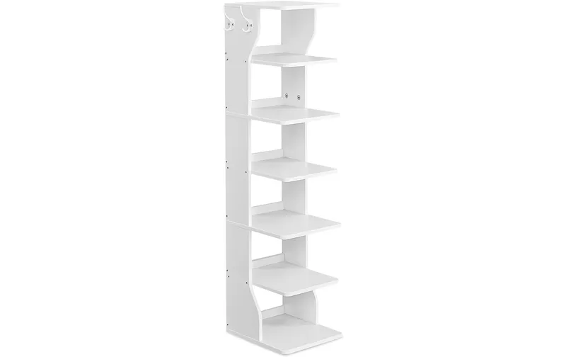 VASAGLE Schuhregal 26.4 x 30 x 110.4 cm, blanc