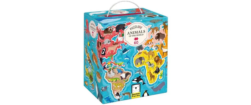 Banana Panda Puzzle Puzzlove Animals de le World carton 60 pièces