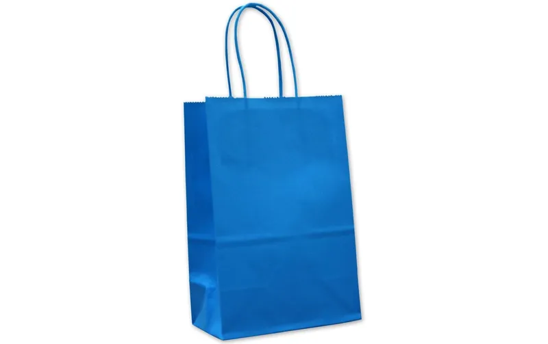 ELCO Geschenktasche 18 x 8 x 24 cm, 25 Stück, Blau