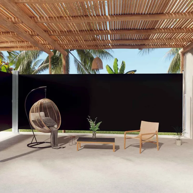 tenda laterale Ausziehbar nero 220x1000 cm