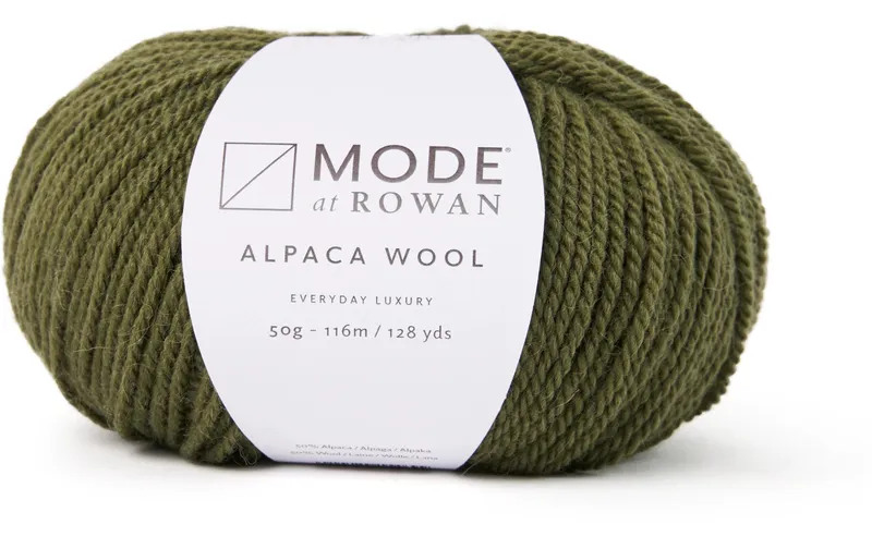 Mode at Rowan Wolle Alpaca Wool 50 g, 116 m, Olive