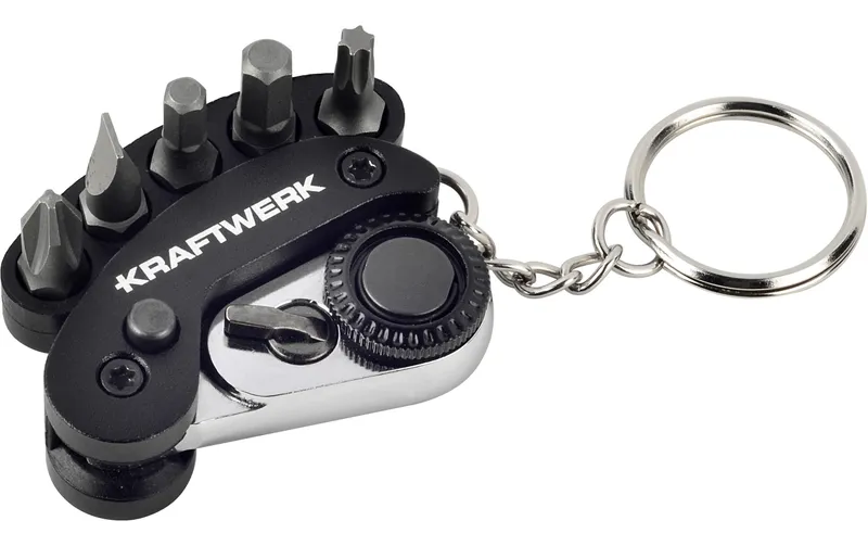 Kraftwerk Mini Ratschen-Schraubendreher 1/4" faltbar S2 Stahl