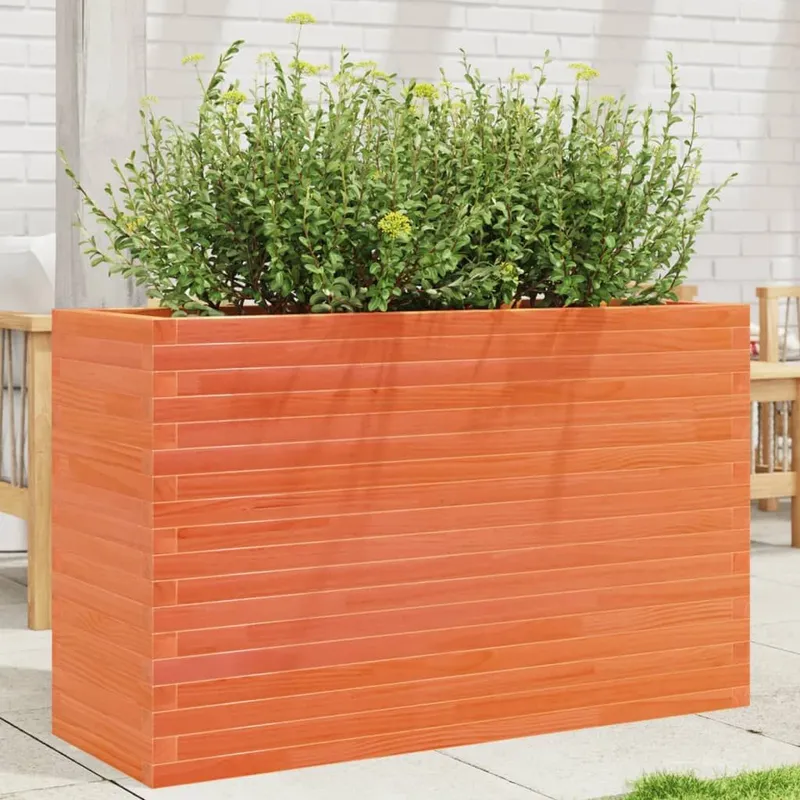 vaso Wachsbraun 110x40x68,5 cm legno massiccio pino