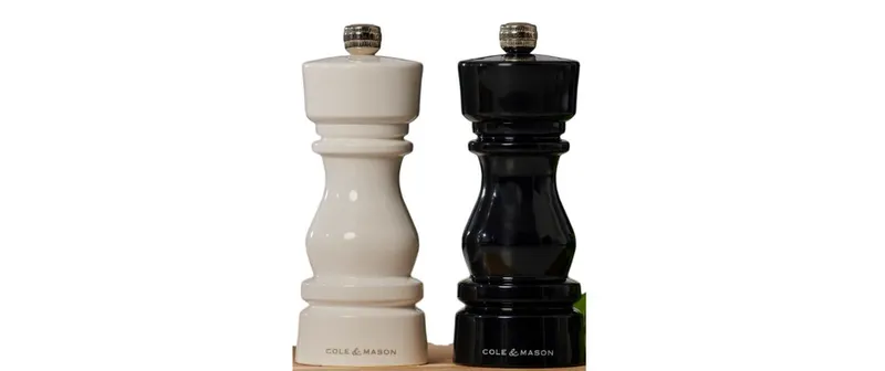 Cole&Mason Salz- oder Pfeffermühle London 2 x 15 cm, brun/blanc