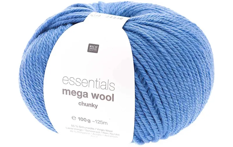 Rico Design Wolle Essentials Mega Wool chunky 100 g, Azur