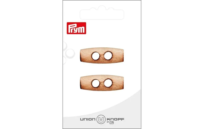 Prym Union Knopf Knöpfe 2-Loch 32 mm, 2 pezzi, Crème