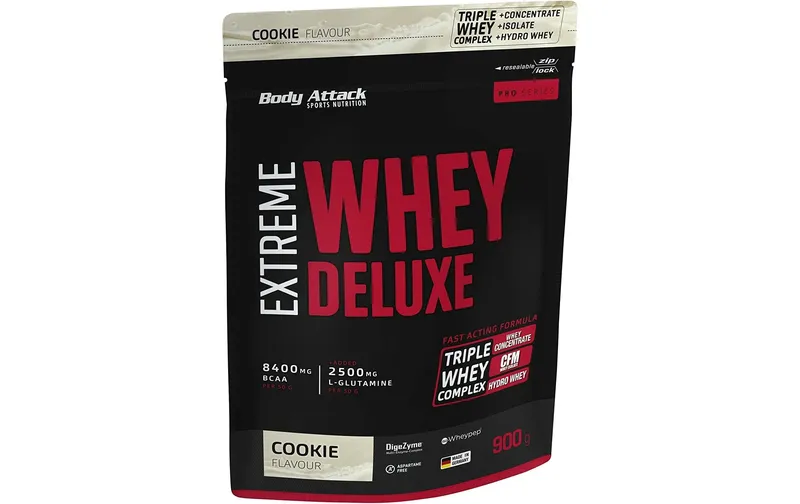 Body Attack Pulver Extreme Whey Deluxe Nougat/Crème 900 g