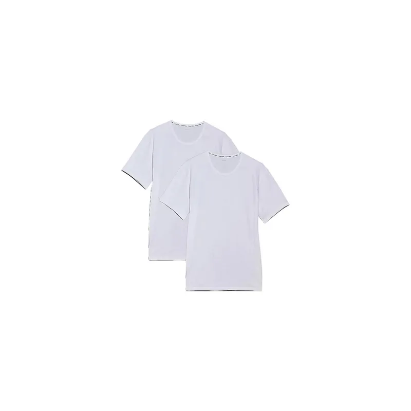Calvin Klein Wäsche T-Shirt 2P S/S Crew Neck Weiss, M