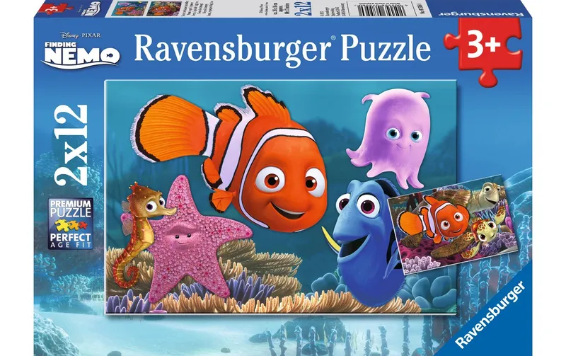 Ravensburger Puzzle Nemo le kleine Ausreisser 2 x 12 Teile