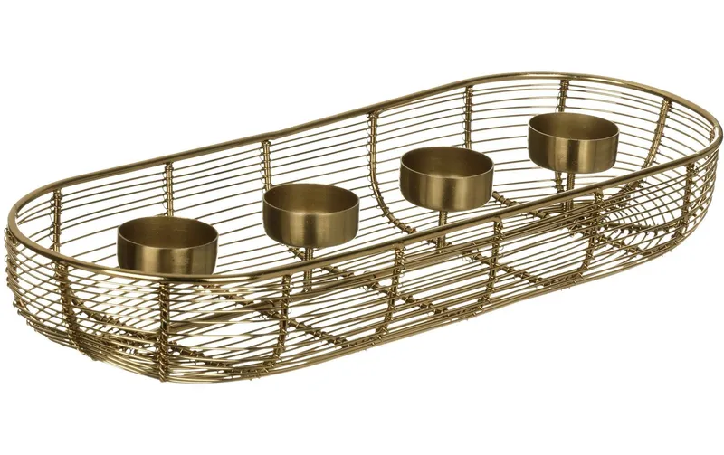 EGLO Adventsgesteck Hagony 40.5 x 14 x 6 cm, Gold