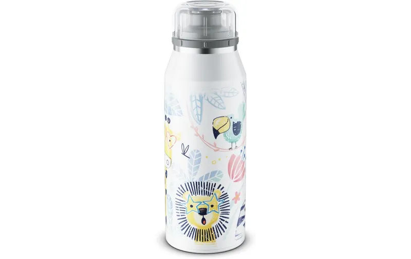 Alfi Thermosflasche Kids Crazy Jungle 350 ml, blanc