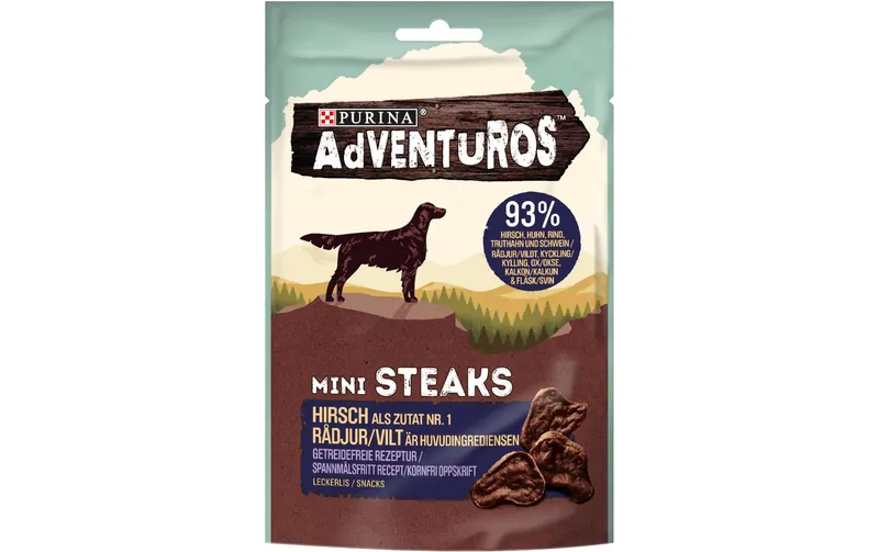 Purina AdVENTuROS Leckerli Mini Steaks Wild, 70 g