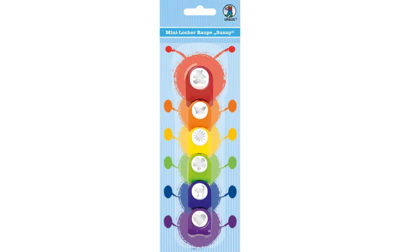 URSUS Motivstanzer Raupe Sunny, 6 pieces