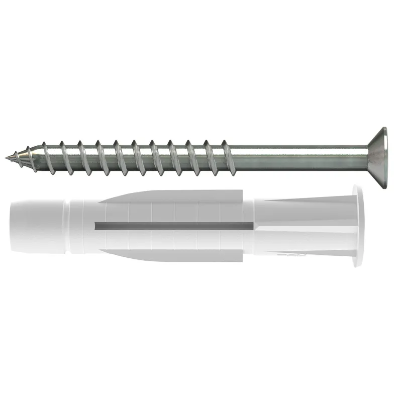 Tox-Dübel Allzweckdübel Trika 6x51 mm, inkl. Schraube 8 pezzi