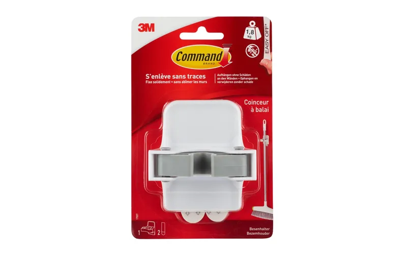 Command Klebehaken Besenhalter 1.8 kg, Weiss