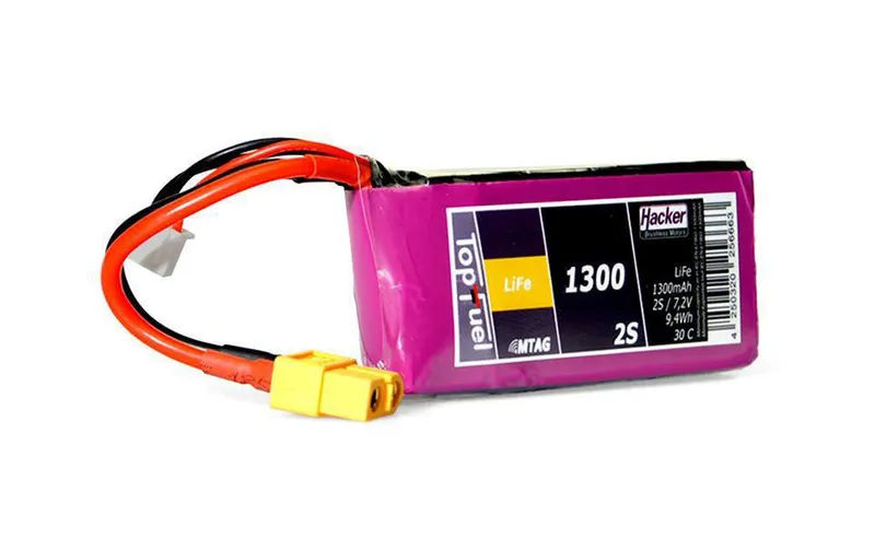 Hacker RC-Akku LiFe 1300 mAh 6.6 V 30C TopFuel MTAG