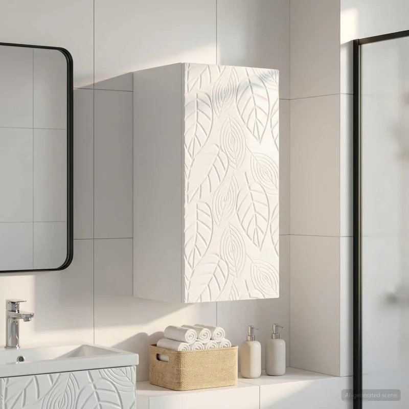 Badezimmer-Wandschrank DELFT Hochglanz white 30 x 31 x 59 cm