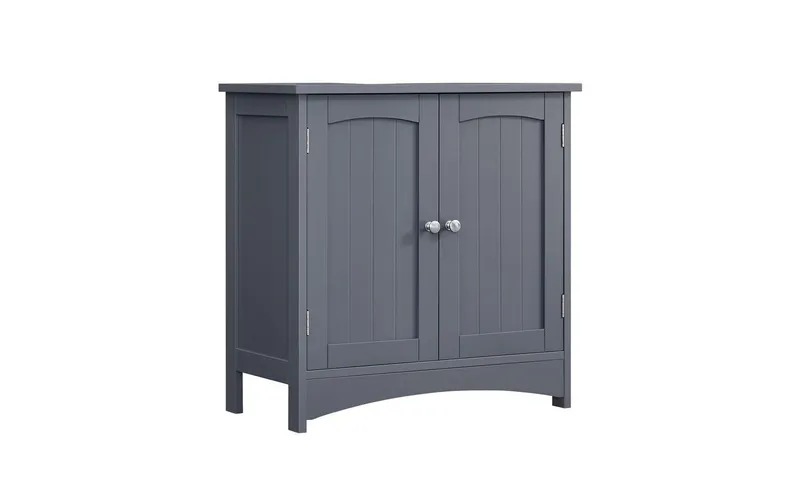 VASAGLE Waschbeckenunterschrank mit 2 Türen 60 x 60 cm, grigio