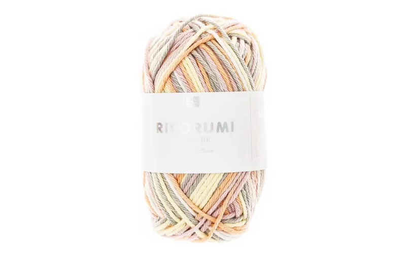 Rico Design Wolle Creative Ricorumi DK Print 25 g, Rosa-Gelb