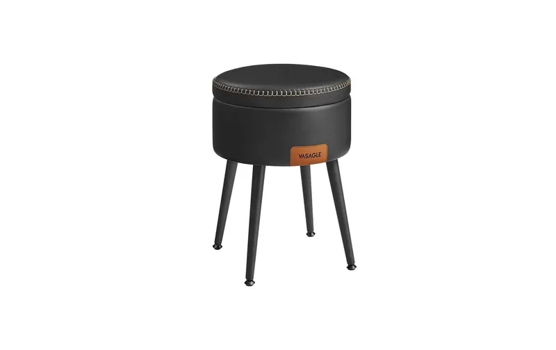 VASAGLE Hocker 32 cm, black