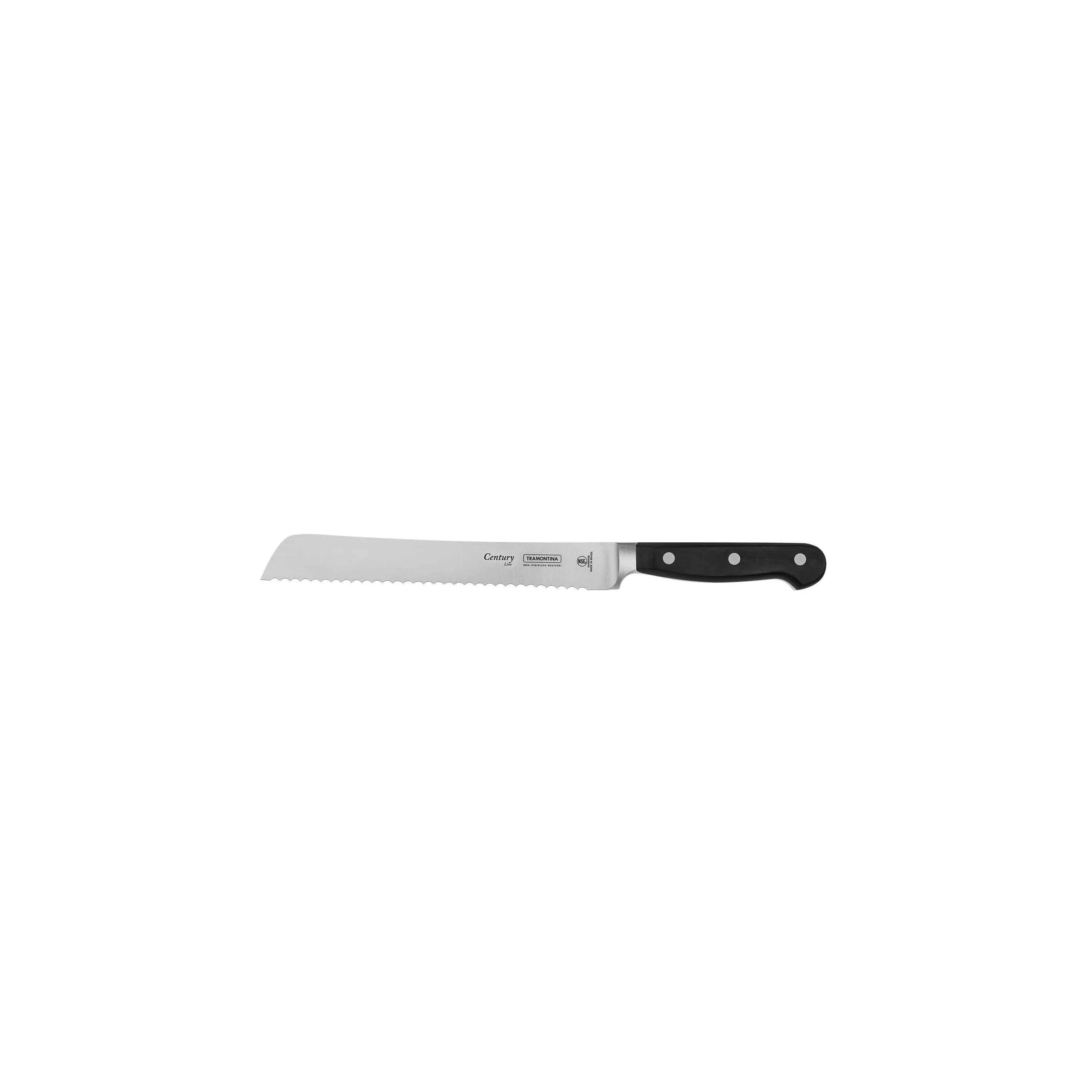 Tramontina Brotmesser Schwarz/Silber