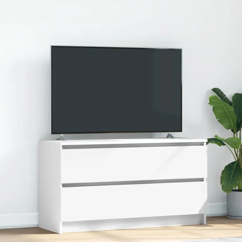 TV-Schrank bianco 100x35x54 cm derivato del legno