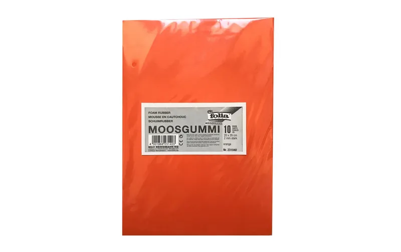 Folia Moosgummi-Set 10 pieces, red