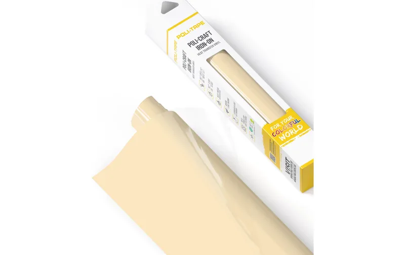 Poli-Tape Aufbügelfolie Poli-Flex turbo, 30.5 x 122 cm, Beige