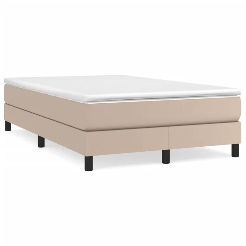 letto boxspring Matratze Cappuccino-marrone 120x190 cm Kunstleder