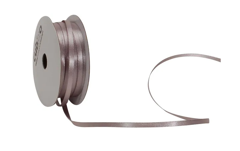 Spyk Satinband 3 mm x 8 m, Silber