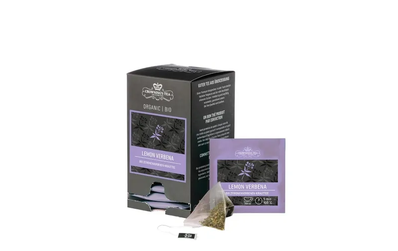Crowning’s Tea Teebeutel Bio Lemon Verbena 15 pièces