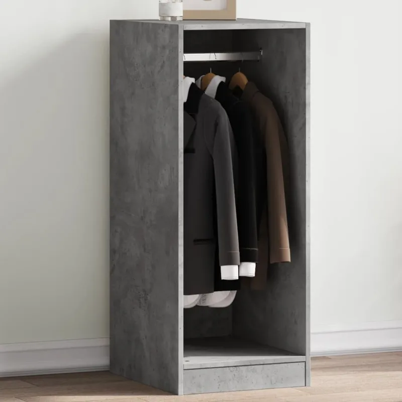 wardrobe Betongrau 48x41x102 cm engineered wood