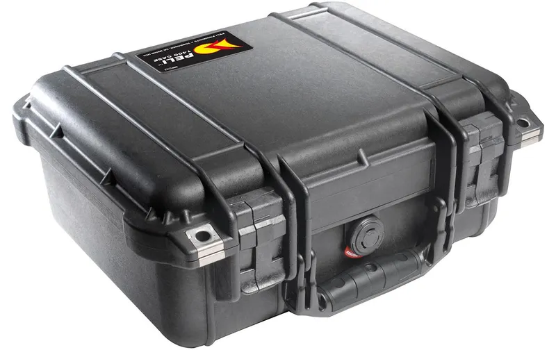 Peli Schutzkoffer 1400 sans Schaumtissueinlage, noir