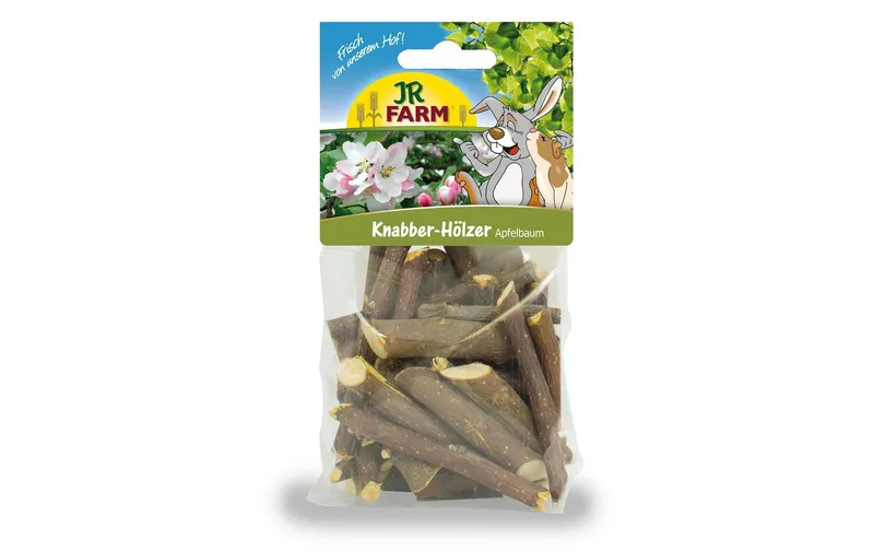 JR Farm Snack natural Knabber Hölzer Apfelbaum, 100 g