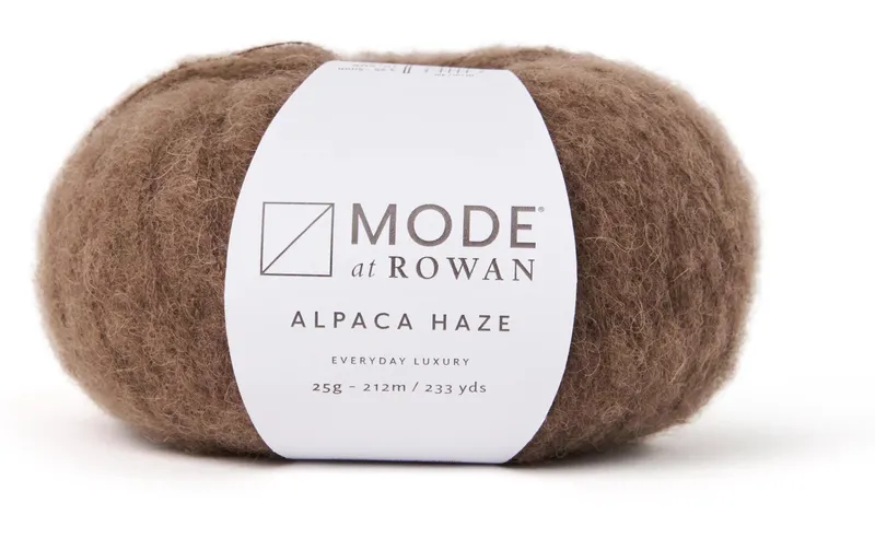 Mode at Rowan Wolle Alpaca Haze 25 g, 212 m, brun